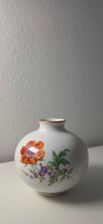 Meissen - Vaas - Bunte Blume - Porselein - Meissen bolvaas