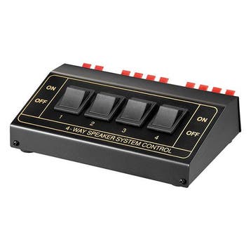 Luidspreker switch | Goobay | 4 speakers, Verzenden, Nieuw