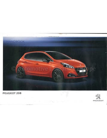 2015 PEUGEOT 208 INSTRUCTIEBOEKJE ENGELS, Auto diversen