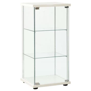 Opbergkast gehard glas | 59% Korting | Retoertje, Met plank(en), Minder dan 50 cm, Gebruikt, Ophalen of Verzenden