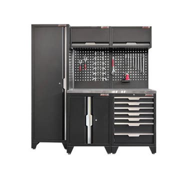 Gereedschapskasten set wandlengte 196 cm.metaal omkleed, Ophalen of Verzenden, Nieuw