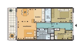 Appartement te huur in Haarlemmermeer - 71 m² - 2 kamer(s) -, Huizen en Kamers, Huizen te huur, Appartement, Haarlemmermeer, Noord-Holland