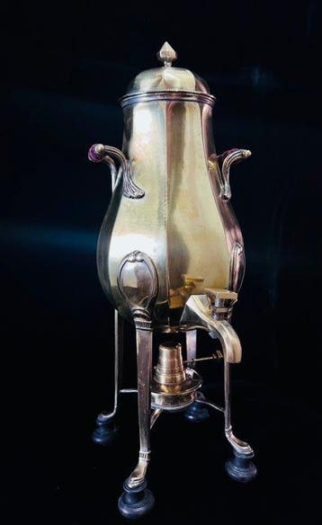 FB - Samovar (2) - Verzilverd - Franse bouillotte-urn, Antiek en Kunst, Antiek | Meubels | Tafels