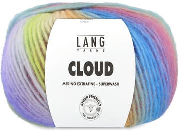 Lang Yarns Cloud - 22 Pastelregen - Chunky / Dik Merinowol, Ophalen of Verzenden, Nieuw
