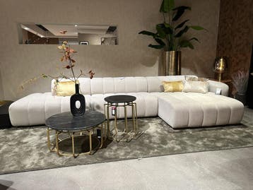 Darlington hoekbank **SHOWROOMMODEL**, Nieuw, Stof