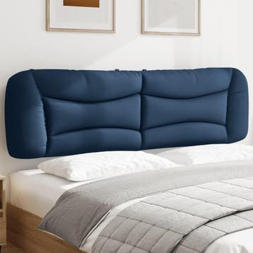 vidaXL Hoofdbordkussen Hvar 180 cm stof blauw, Verzenden, Nieuw, Blauw, Stof