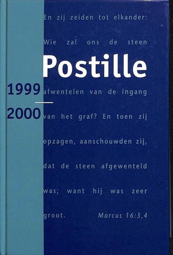 POSTILLE 51 (1999-2000) - Werkgroep kerk en prediking, Verzenden, Gelezen, Werkgroep kerk en prediking