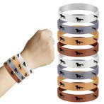 Elastische rubberen paarden armband, Verzenden, Nieuw, Bruin, Kunststof of Plastic