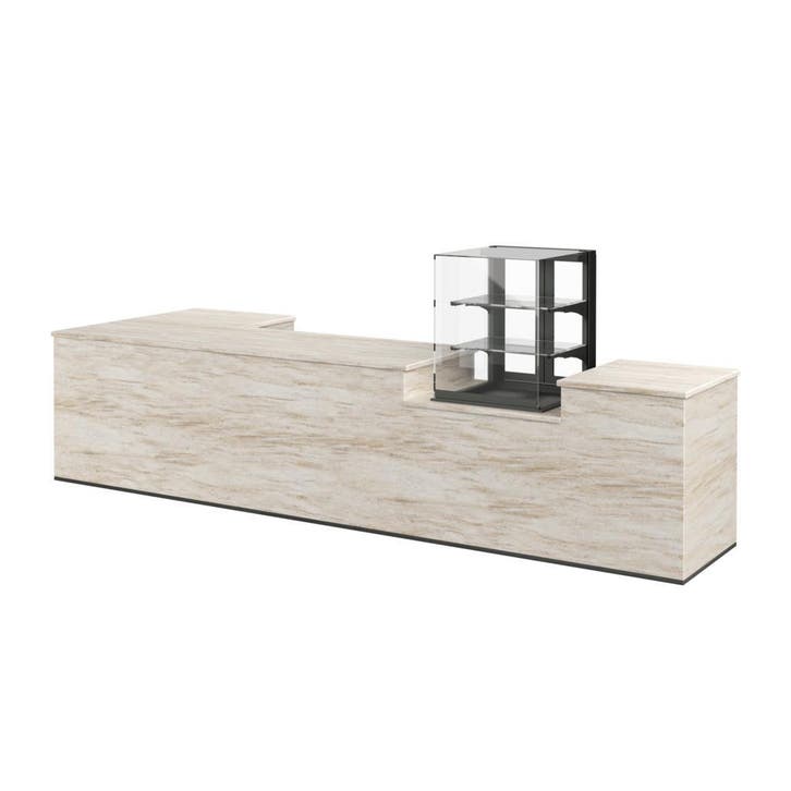Hoektoonbank TONNY 7 | 380x140cm | Travertin, Zakelijke goederen, Kantoor en Winkelinrichting | Winkel en Inventaris, Verzenden