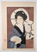 Torii Kotondo • After the Bath • Japanse houtsnede •