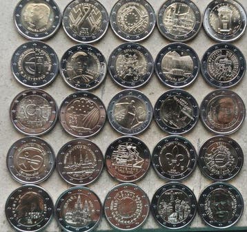 Europa. 2 Euro 2004/2026 (25 moedas) (Zonder minimumprijs)