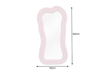 Wandspiegel Alice II 100cm roze/ 43165, Huis en Inrichting, Ophalen of Verzenden, Nieuw