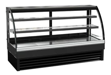 Combisteel Koelvitrine | 400L | Zwart | +2°c/+8°c | 3 Schapp, Ophalen of Verzenden, Nieuw
