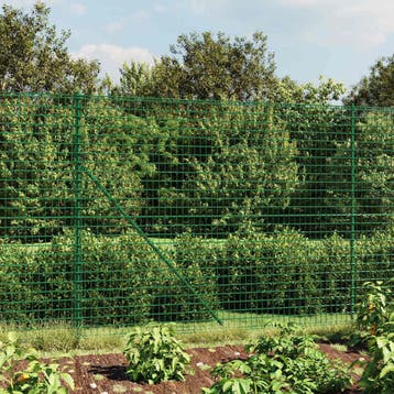 vidaXL Draadgaashek 1,4x25 m gegalvaniseerd staal groen, Verzenden, Nieuw, IJzer