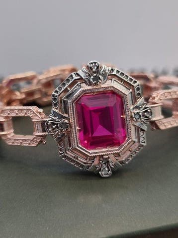Zonder minimumprijs - Armband - 9 kt. Zilver, Roségoud, Nieuw