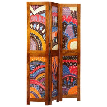 vidaXL Kamerverdeler Honingbruin 105 x 1,5 x 160 cm Massief, Verzenden, Nieuw