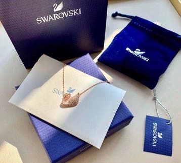 Swarovski - Beeldje - Swan pendant necklace - Kristal,
