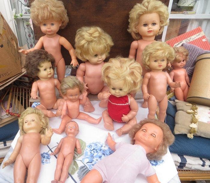 Schildkröt - Pop Schlummerle / Schmollschlummerle en andere, Antiek en Kunst, Antiek | Speelgoed