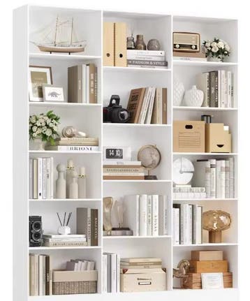 Ruim 17-Vakken Boekenrek – Opbergrek voor Woonkamer en Studi, Huis en Inrichting, Kasten | Boekenkasten, Verzenden, Nieuw