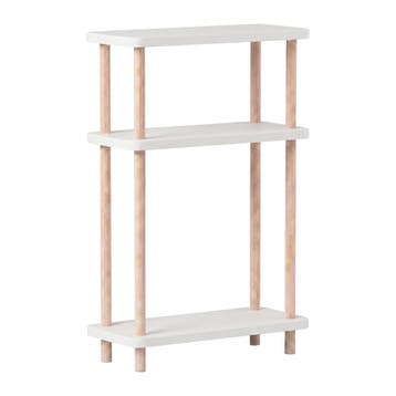 Staand rek Nampernu 62x40x18 cm met deur opbergvakken wit [e, Verzenden, Nieuw