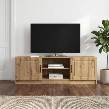 vidaXL TV-kast 150 x 31 x 47 cm Artisanaal eiken Bewerkt, Minder dan 50 cm, Verzenden, Nieuw, Minder dan 100 cm