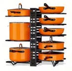 8-Lagen Verstelbaar Pannenrek – Metaal en Ruimtebesparend, Verzenden, Nieuw