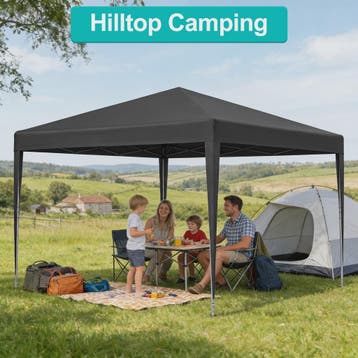 3x3m Pop-Up Gazebo Partytent - Waterdicht, UV-beschermend &, Verzenden, Nieuw