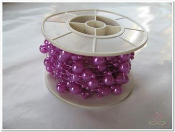 Parelketting Parelguirlande Lila Purple 3+8 mm rol 10 meter, Ophalen of Verzenden, Nieuw