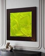 Sarah Schwarzl - Frequency NEON UMBER (Frame included), Antiek en Kunst