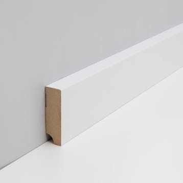 JOKA Plint MDF folie CUBE 18x58mm Wit WS16 (JOKA Plinten), Overige materialen, Verzenden, 50 tot 150 cm, Overige typen