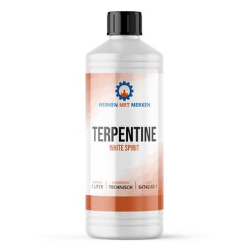 Wmm Chemie Terpentine 1 liter, fles, Verzenden, Nieuw