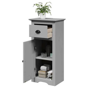 vidaXL Badkamerkast BODO 44x30x90 cm grijs, Verzenden, Nieuw, (Half)hoge kast