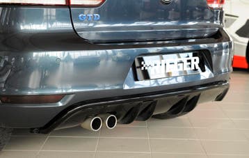 Rieger diffuser met 2 dubbele finnen | Golf 6 Cabrio | Golf, Verzenden, Nieuw, Volkswagen