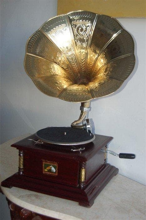 His Masters Voice - mv 101 Grammofoon, Antiek en Kunst, Kunst | Designobjecten