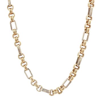 Gouden choker 43.5 cm 14 karaat, Sieraden, Tassen en Uiterlijk, Kettingen, Verzenden, Zo goed als nieuw, Goud