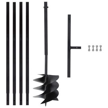 vidaXL Grondboor met handvat 250 mm met verlengbuis 4 m, Tuin en Terras, Hand-tuingereedschap, Verzenden, Nieuw