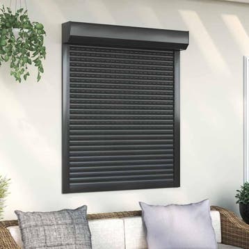 vidaXL Rolluik 100x120 cm aluminium antracietkleurig, Verzenden, Nieuw
