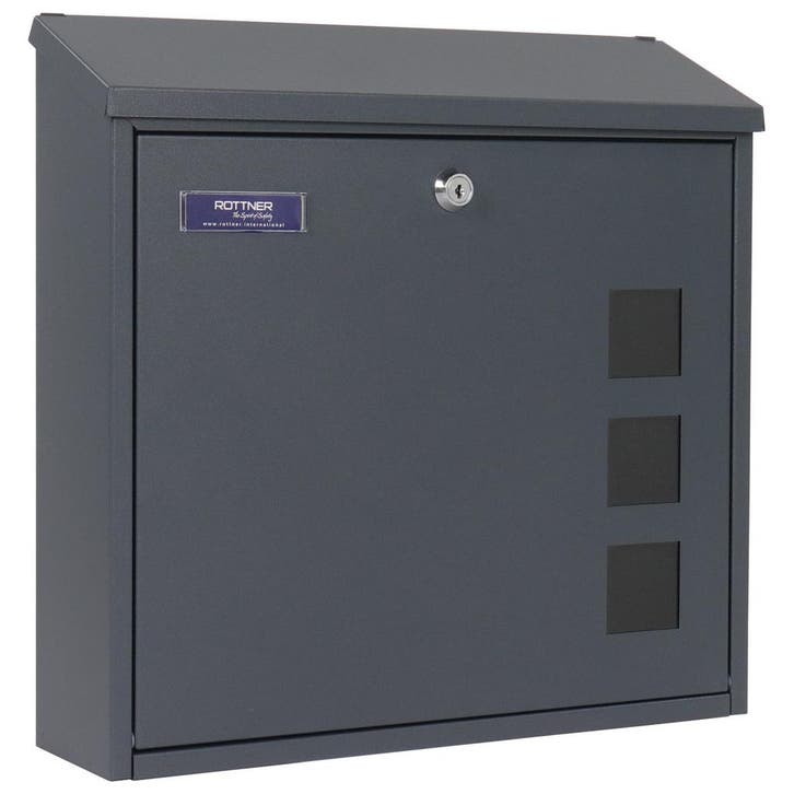 Rottner brievenbus Muro antraciet, Huis en Inrichting, Woonaccessoires | Overige, Verzenden