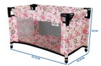 Wieg Poppen | Roze Bloemen | Draagbaar | Laatste Stuks!, Ophalen of Verzenden, Nieuw, Babypop