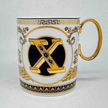 Rosenthal - Versace - Mok - Virtus Alfabet Beker met handvat