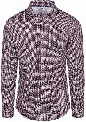Desoto Overhemd Bordeaux Bowles maat S Heren, Kleding | Heren, Verzenden, Nieuw, Rood, Desoto