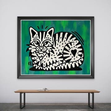 Nuno Barbedo (1983) - Sweet cat (XL Size Painting)