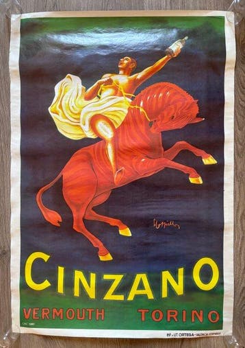 Leonetto Cappiello - Cinzano Vermouth Torino - Jaren 1980