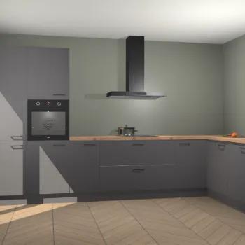 Onyxgrijze keuken Napels 51458, Verzenden, Nieuw