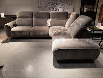 Hoekbank Nazare - relaxfunctie **SHOWROOMMODEL**, Nieuw, Stof
