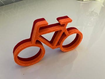 Marcel Wanders - sculptuur, Randstad Bike - 8 cm - vilt