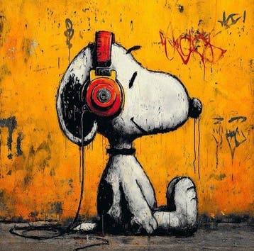 ERIC BRUMETTE - DJ SNOOPY SAVED MY LIFE 10 - Toile L -