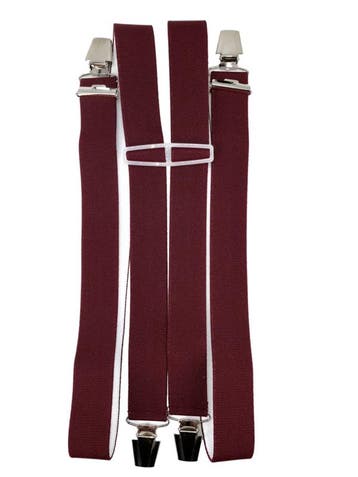 Bordeaux Bretels met 4 extra sterke clips, Verzenden, Nieuw
