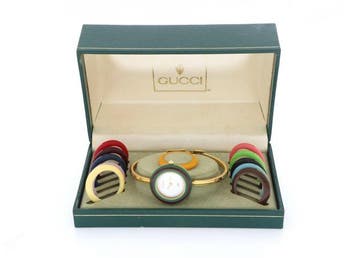 Gucci - Change Bezel Bangle Watch - Zonder minimumprijs -, Nieuw