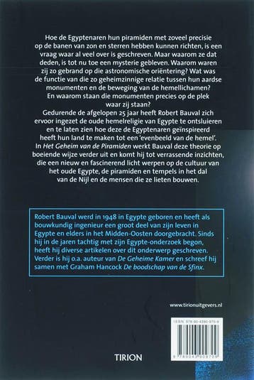 Het geheim van de piramiden 9789043909709 R. Bauval, Boeken, Verzenden, Gelezen, R. Bauval